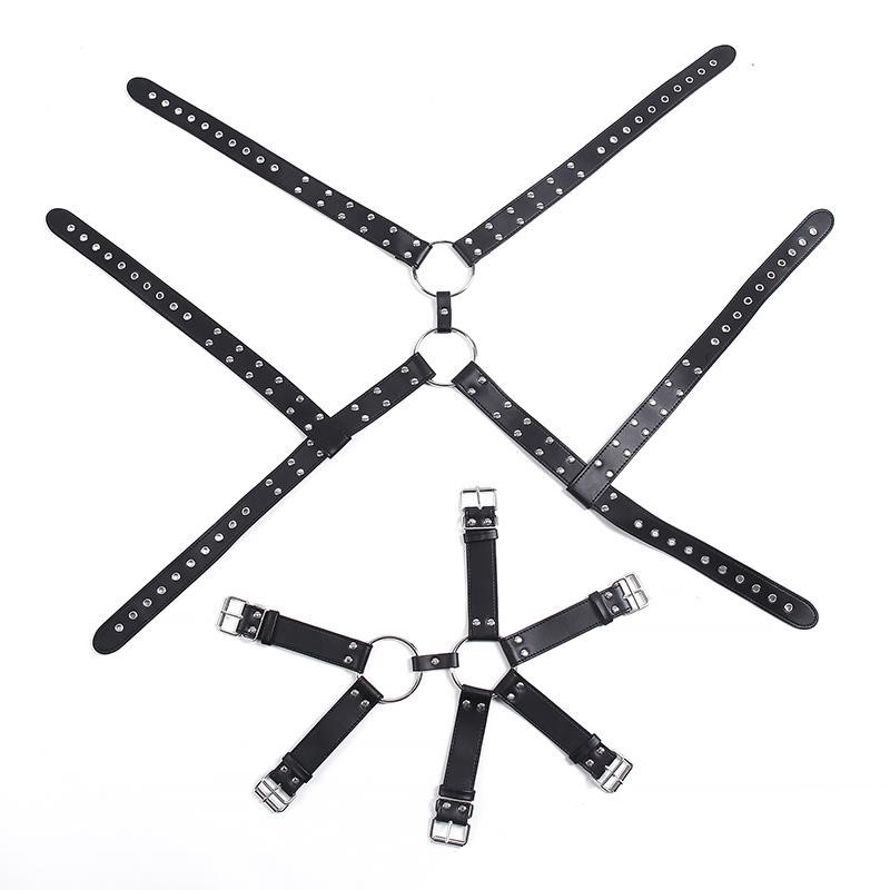 (image for) Men's Sexy Bondage Double Belt Chest Harness