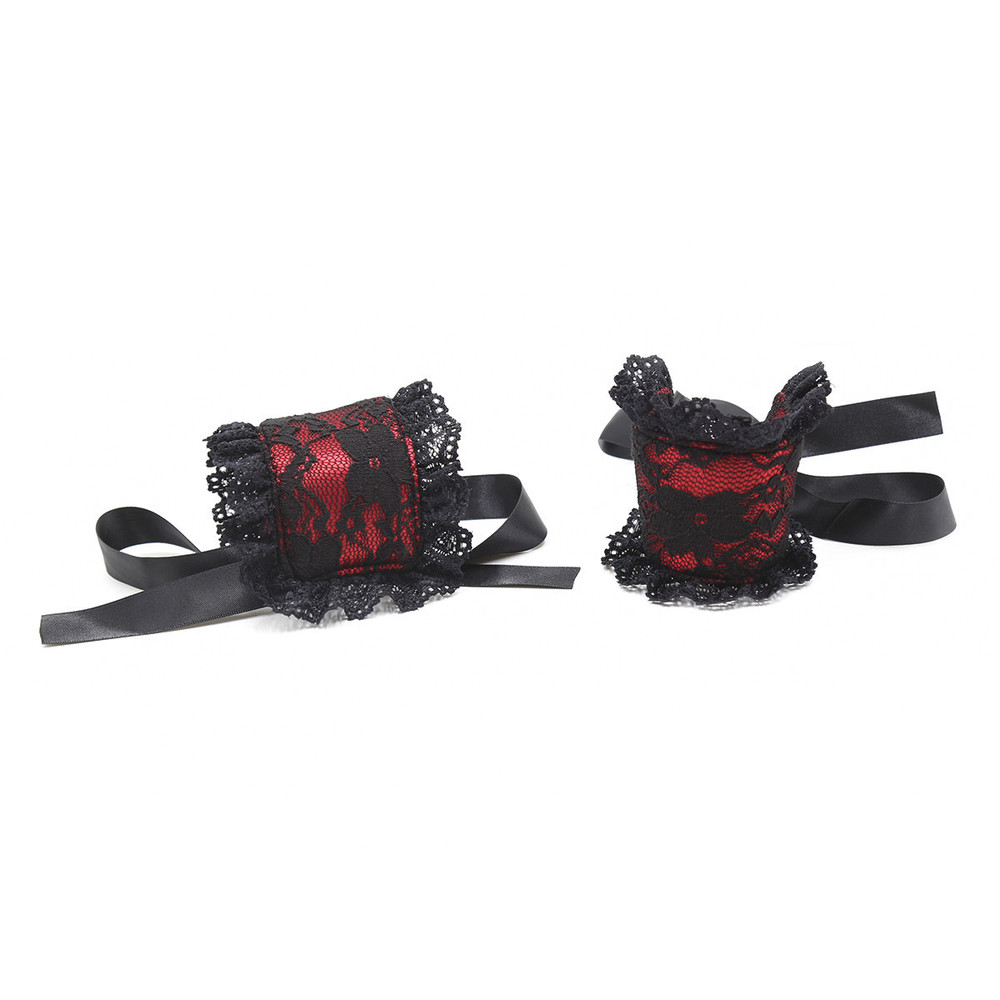 (image for) Lace Blindfold & Cuffs Fetish Play Kit - 2 Pcs