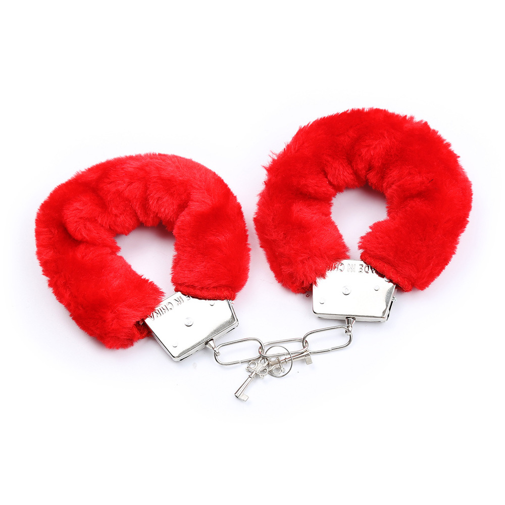 (image for) Red Lovers Metal Cuffs Restraint Kit - 5 Piece