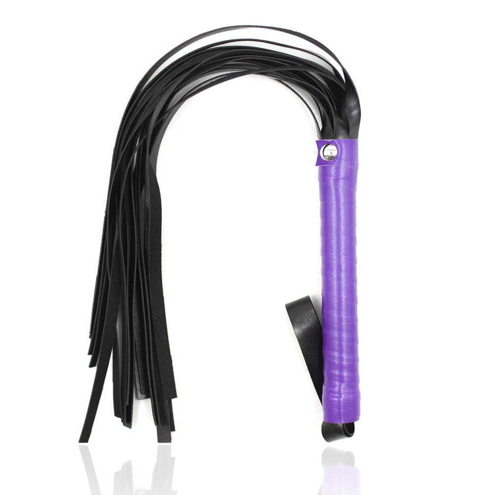 (image for) Purple And Black Fur Lined Bondage Kit 8 Piece
