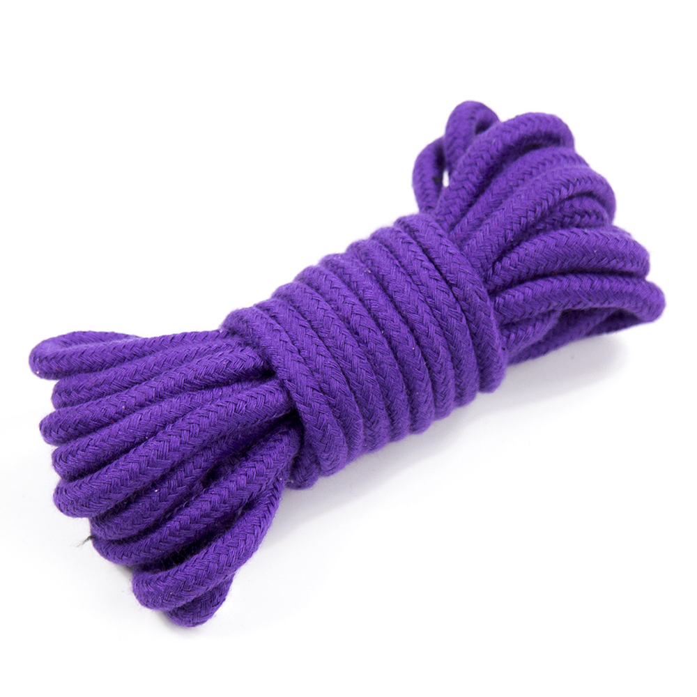 (image for) Purple And Black Fur Lined Bondage Kit 8 Piece