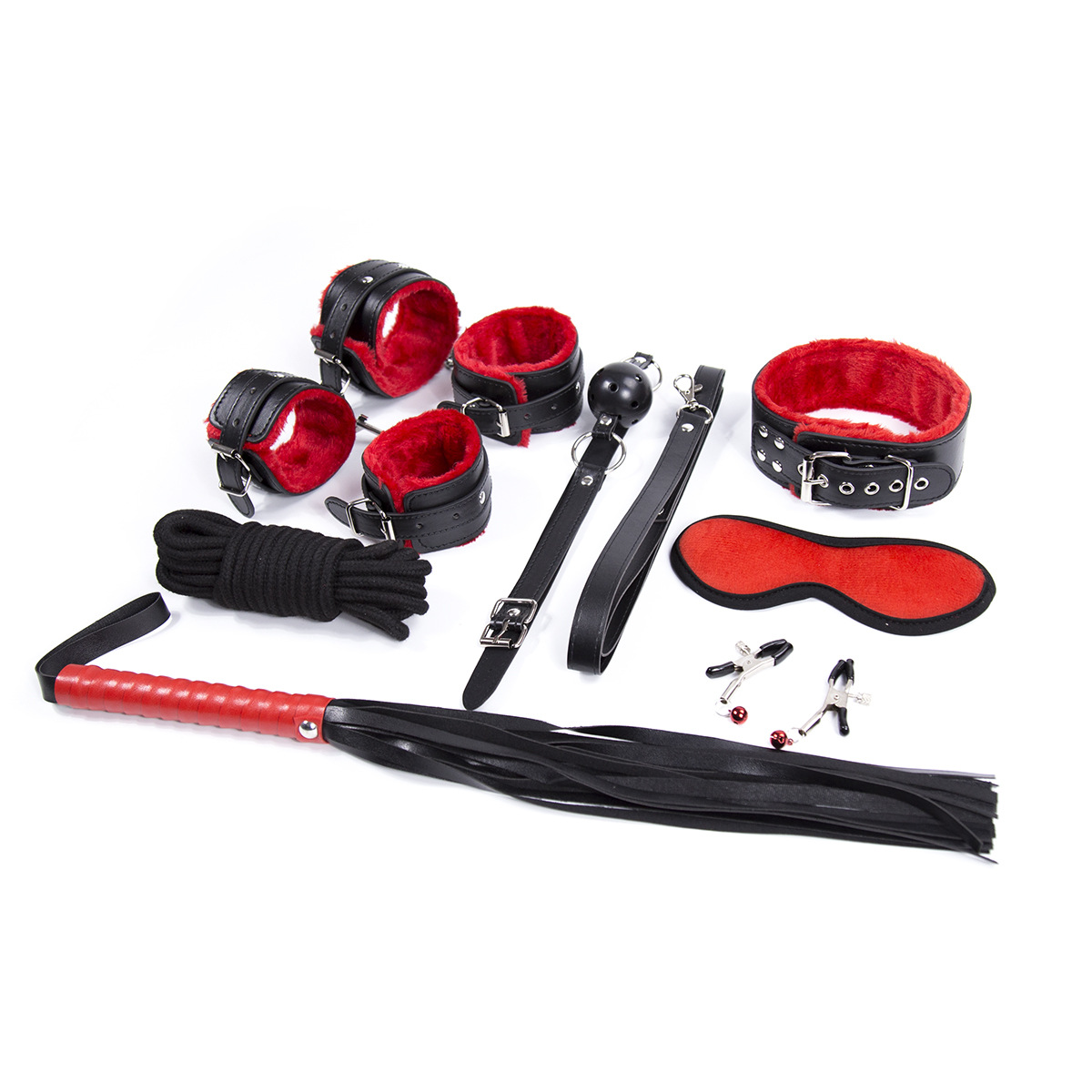 Villus Lined Bondage Kit - 10 pcs