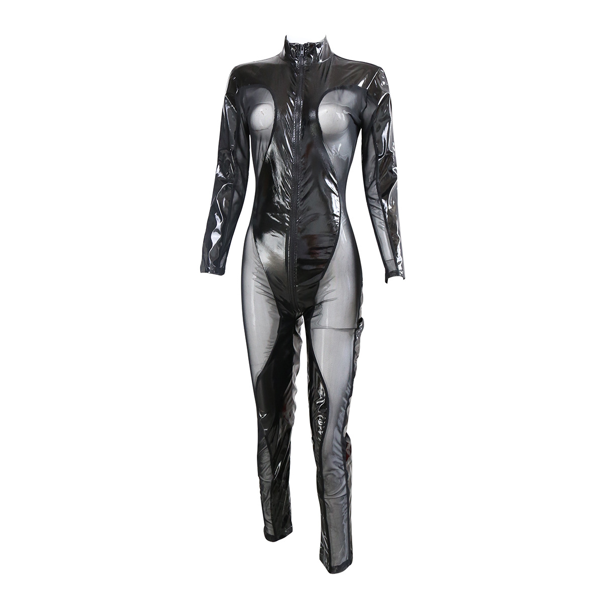 (image for) Faux Leather Cosplay Costume Bodysuit