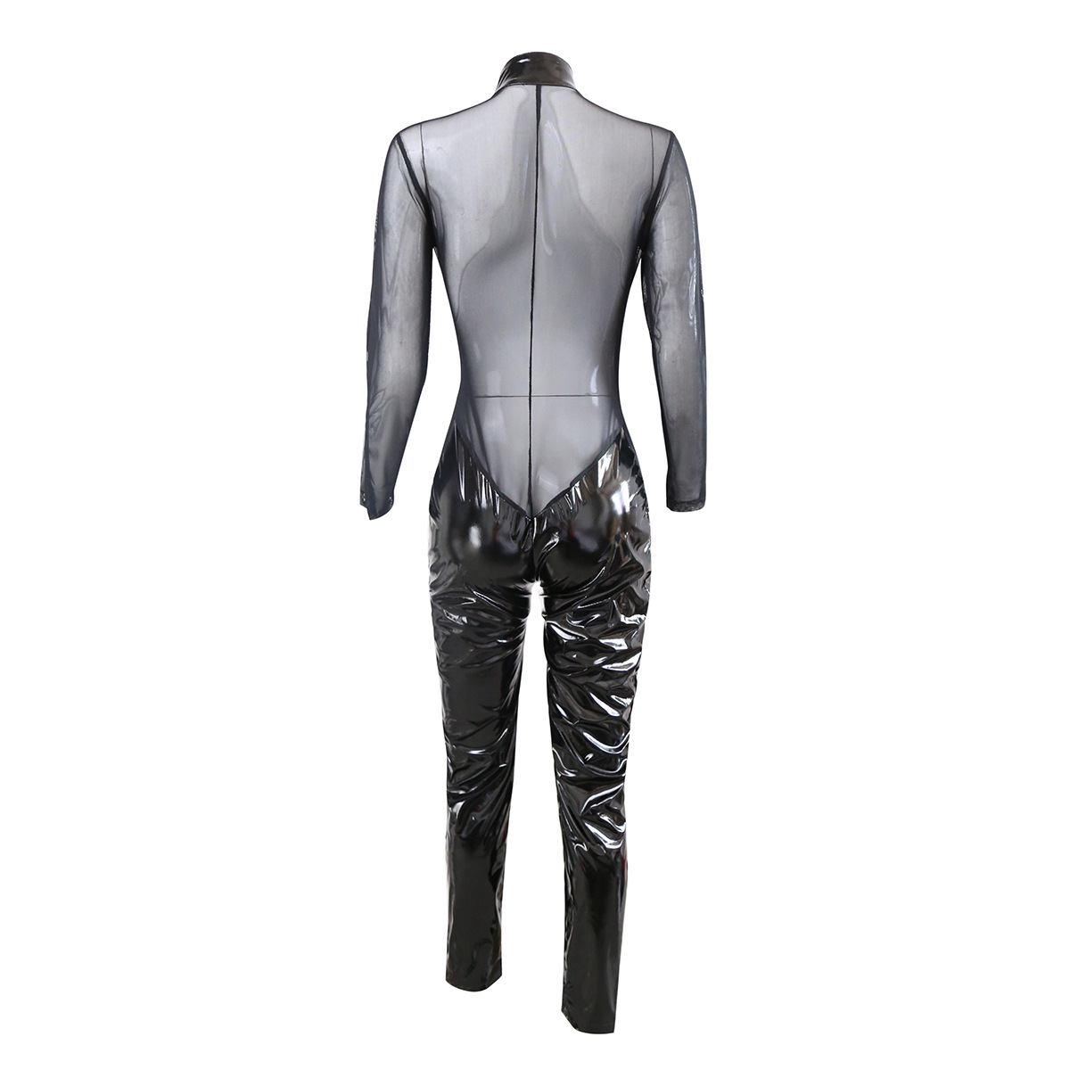 (image for) Faux Leather Cosplay Costume Bodysuit