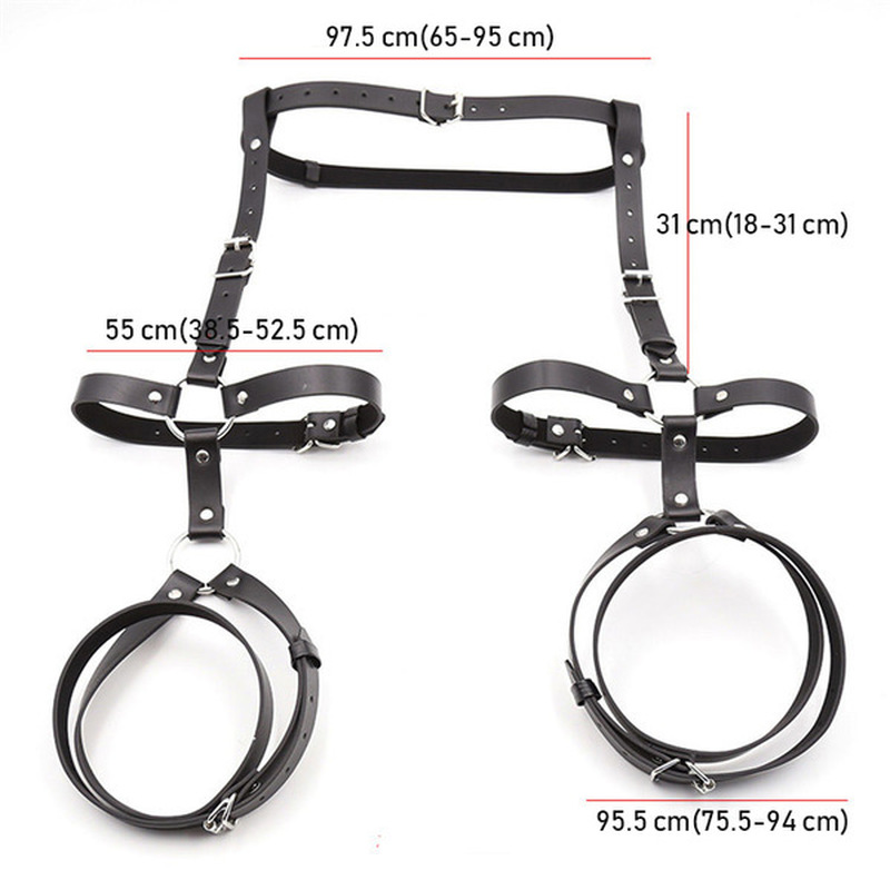 (image for) Leather Leg Harness Garter Belt