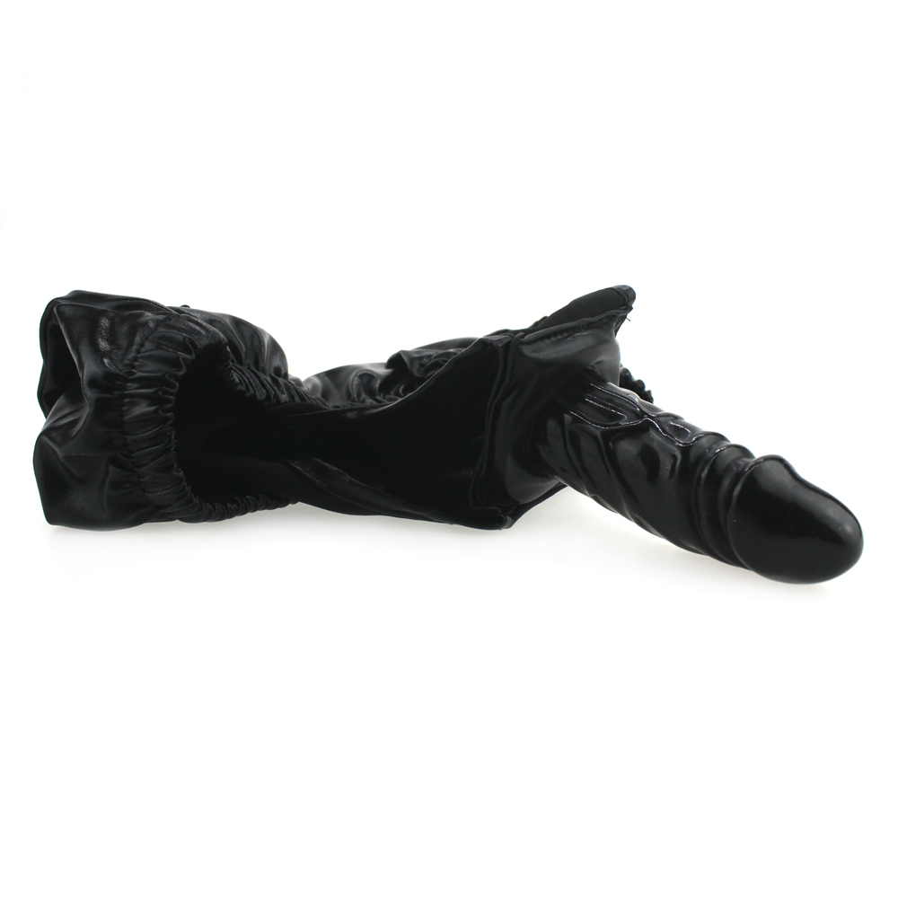 (image for) Faux Leather Latex Masturbation Penis Panties