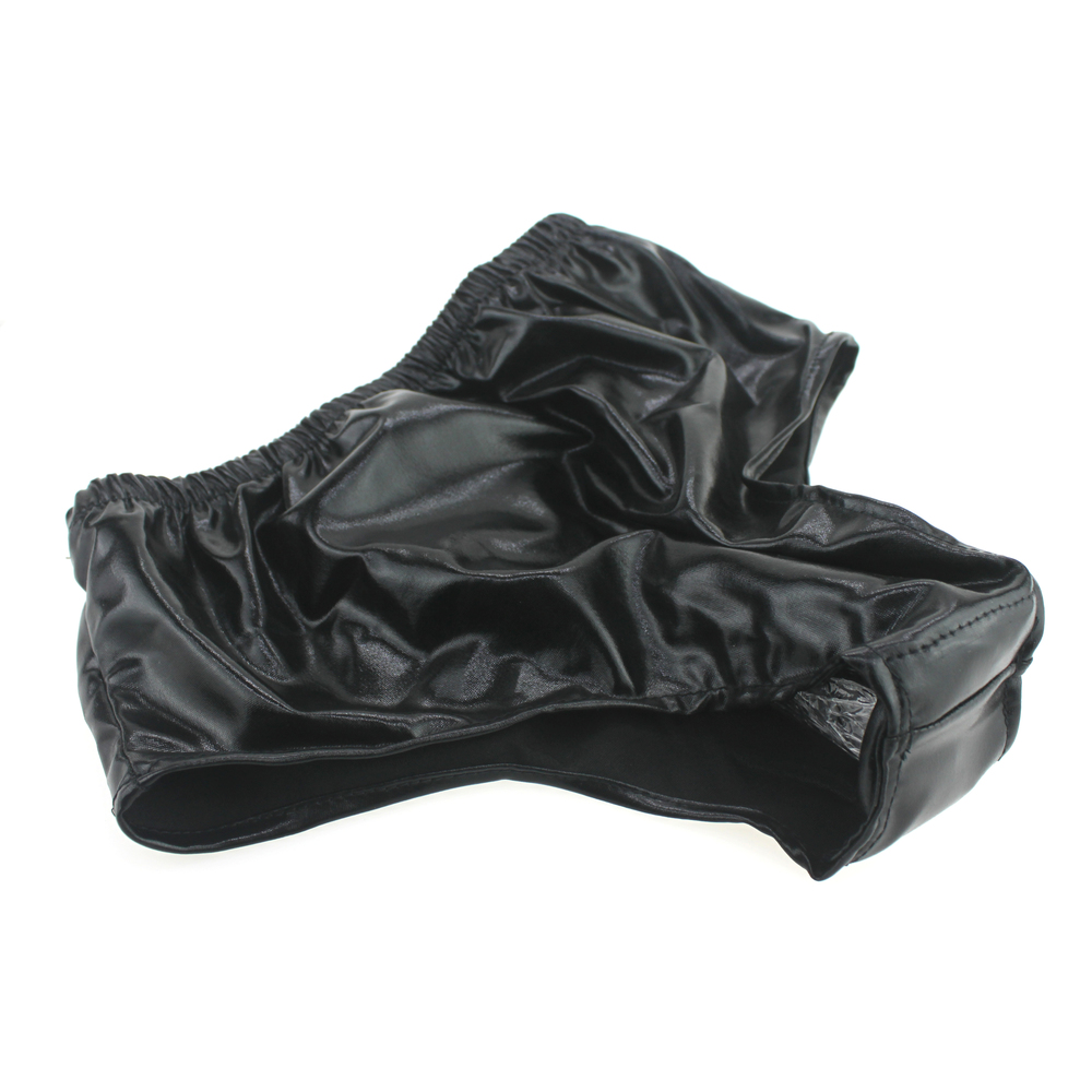 (image for) Faux Leather Latex Masturbation Penis Panties